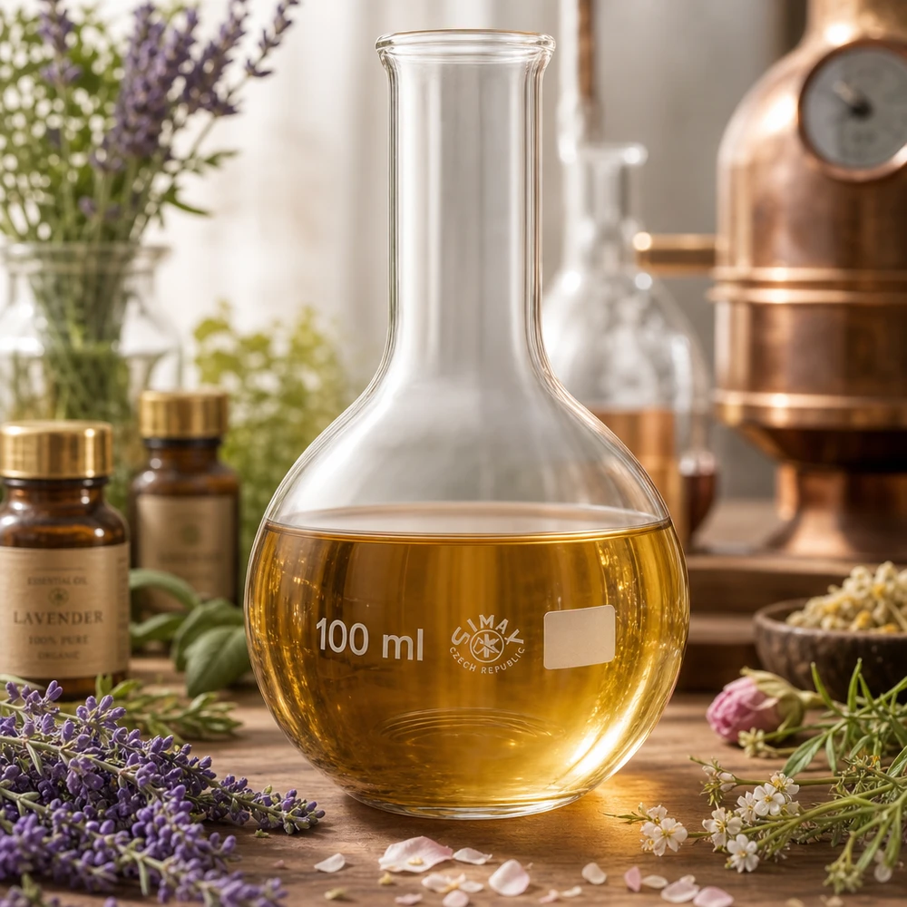 Matraccio da 100ml a collo stretto Vetreria da laboratorio Pallone a collo stretto da 100 ml in forma classica per la chimica organica e l'estrazione di prodotti naturali