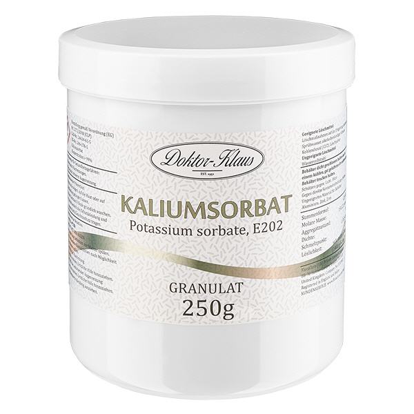 250 g di sorbato di potassio (sorbato di potassio) Doktor-Klaus 250 g di sorbato di potassio (sorbato di potassio) Doktor-Klaus