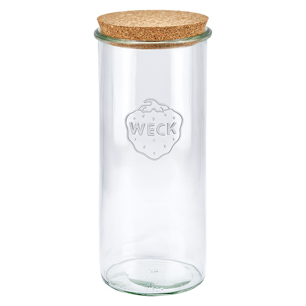 Bicchieri da 1500ml WECK RR100 con tappo in sughero naturale