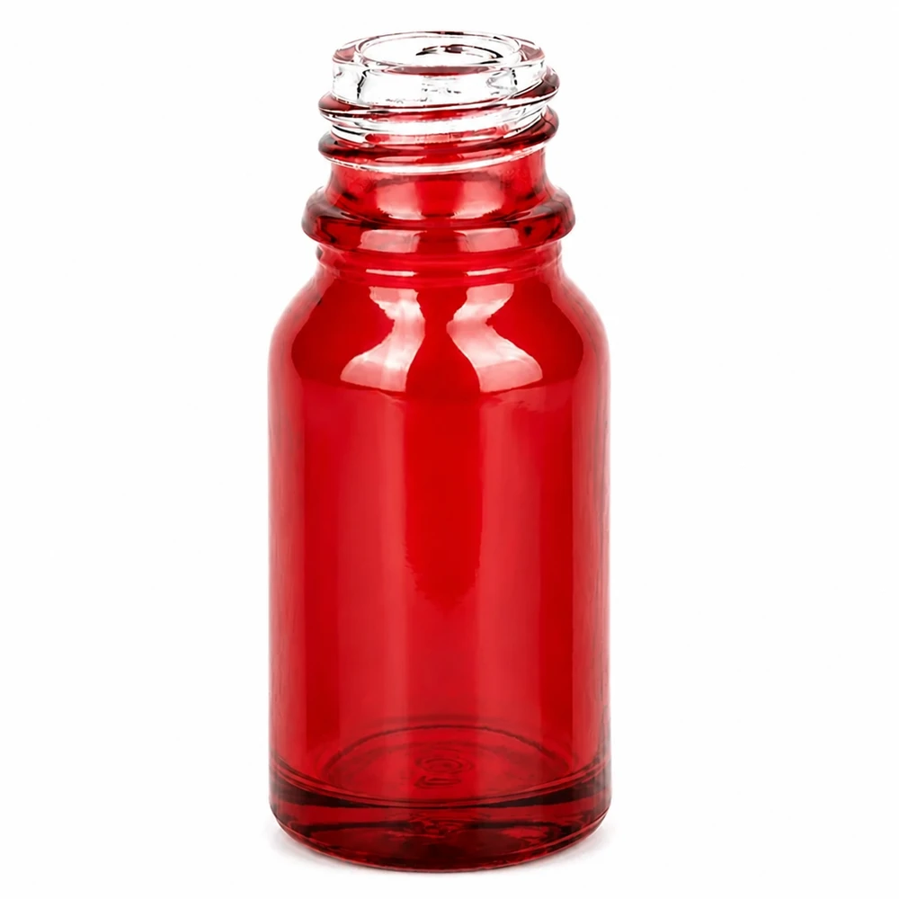 Flacone farmaceutico da 10 ml RedLine UT18/10 UNiTWIST Bottiglia compatta in vetro rosso da 10 ml con filettatura UNiTWIST UT18/10 della serie RedLine