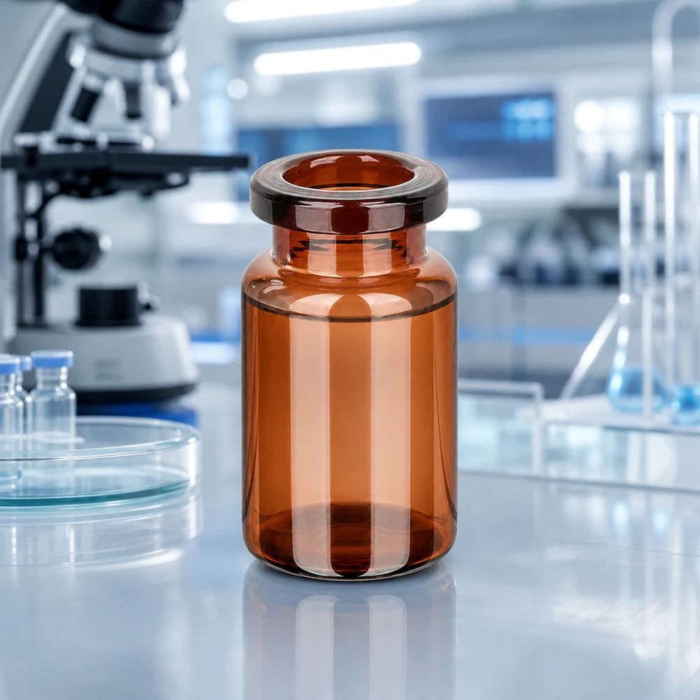 Flacone da iniezione in vetro ambrato da 5ml Pharmazeutische Braunglas Flasche 5ml für Lyophilisation und Abfüllung von Medikamenten