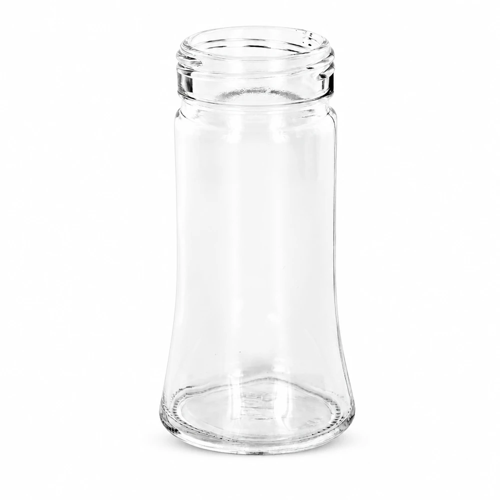Barattolo per sale/spezie Bobby 95ml, filo 41mm vetro trasparente Barattolo per spezie vuoto Bobby da 95 ml in vetro trasparente con tappo a vite da 41 mm
