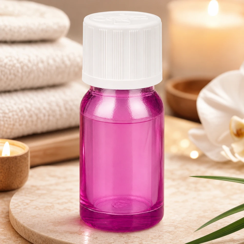 Flacone contagocce da 10 ml 1,2 mm bianco standard a prova di bambino PurpleLine.UT18/10 Piccolo flacone contagocce trasparente da 10 ml in fucsia con apertura di dosaggio precisa da 1,2 mm