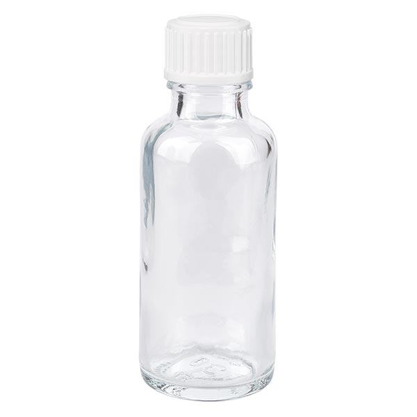Flacone trasparente da 30 ml (Glo.) GR STD bianco/3mm ApoGlas Flacone trasparente da 30 ml (Glo.) GR STD bianco/3mm ApoGlas