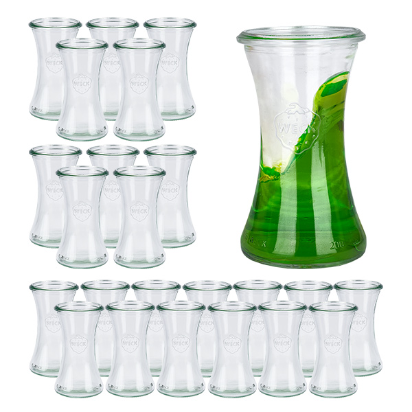Set di 24 vasetti Weck da 200 ml per salumeria Set di 24 vasetti Weck da 200 ml per salumeria