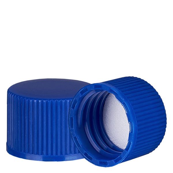 Tappo a vite blu con inserto in PE