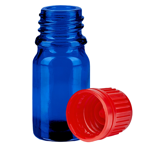 Bottiglia da 5ml 11mm SV rosso OV BlueLine UT18/5