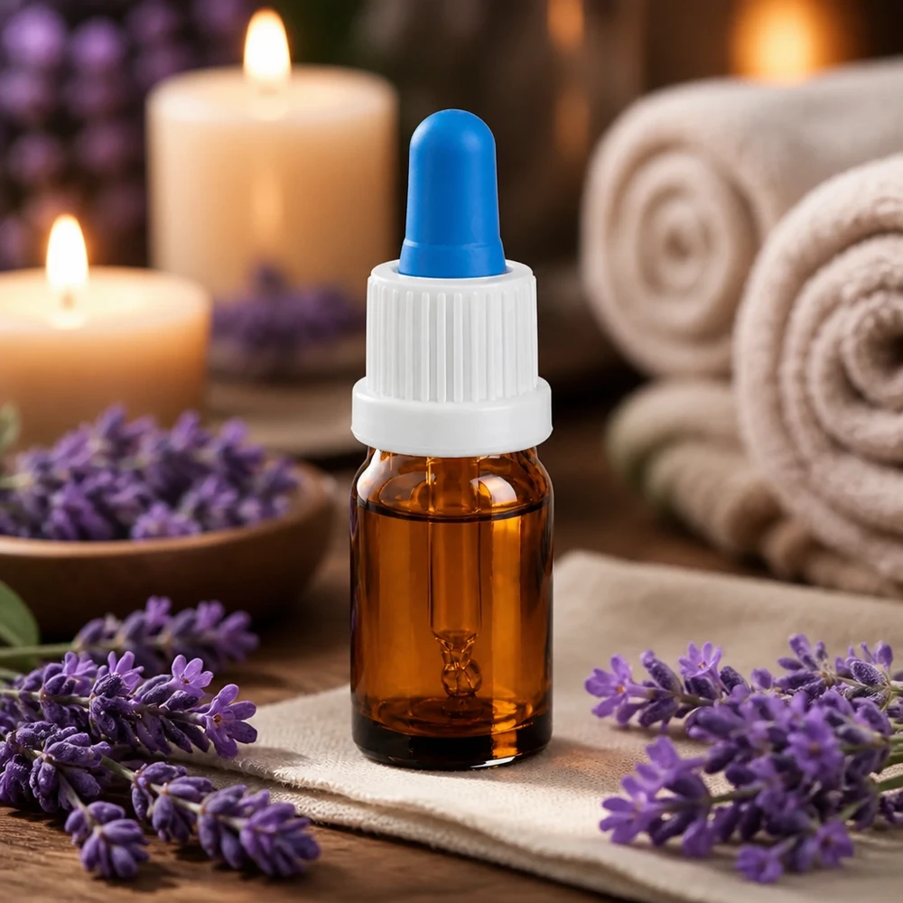 Bottiglia per pipette da 5 ml bianco/blu OV BrownLine UT18/5 Bottiglia per pipette da 5 ml OV BrownLine UT18/5 con tappo a vite bianco e puntale blu