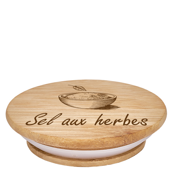 Coppia in legno "Sel aux herbes" per WECK RR60