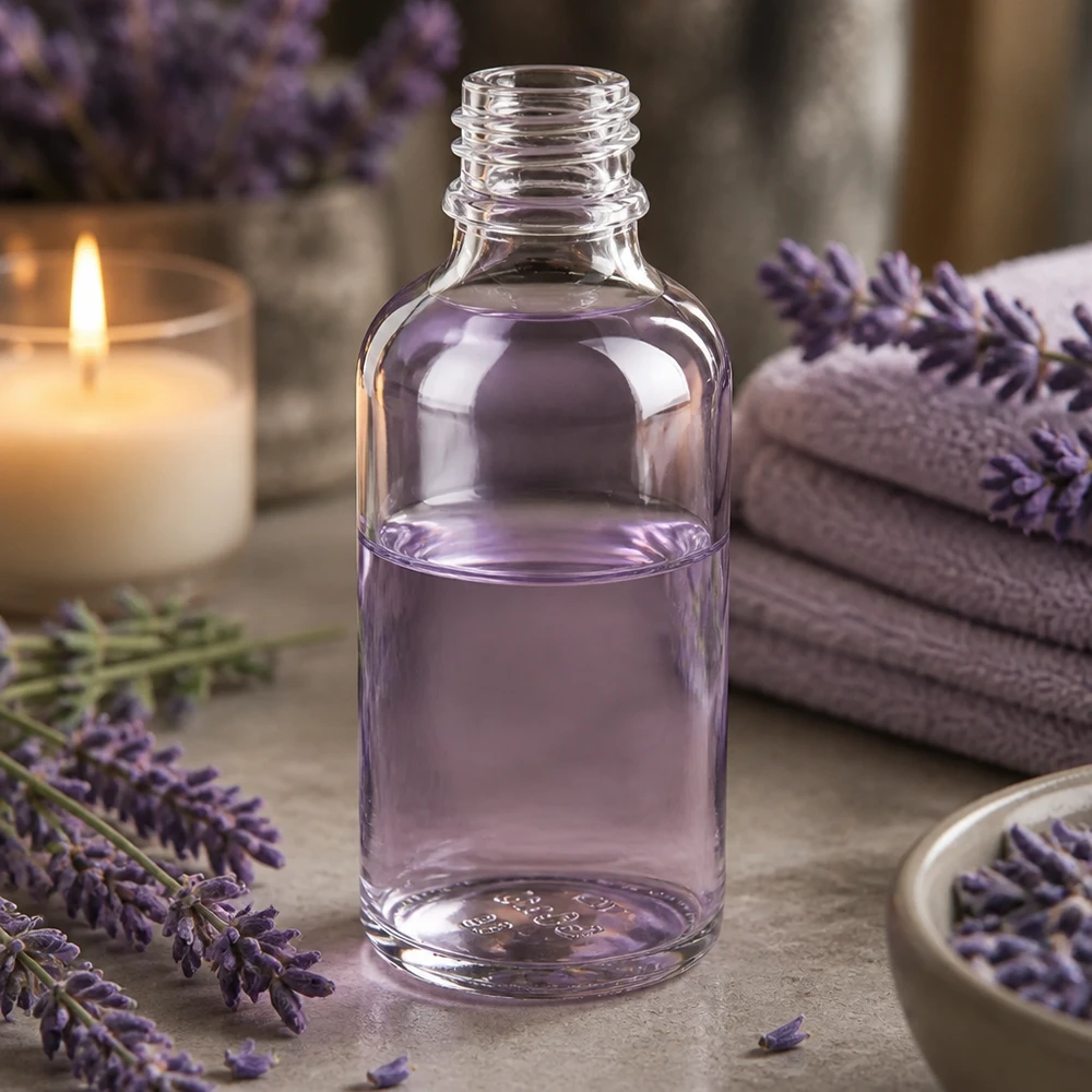 Flacone da farmacia ApoGlas da 50 ml con filettatura a vite in vetro borosilicato trasparente di alta qualità