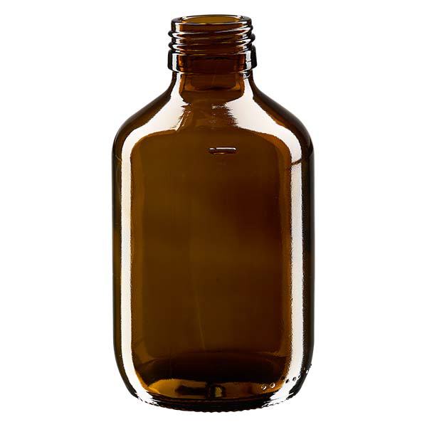 Flacone per medicinali da 200 ml marrone, senza tappo PP28 ApoGlas Flacone per medicinali da 200 ml marrone, senza tappo PP28 ApoGlas