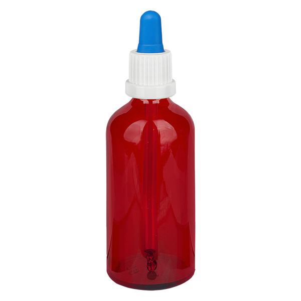 Flacone per pipette da 100 ml bianco/blu OV RedLine UT18/100