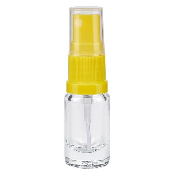Flacone spray trasparente da 5 ml STD giallo/trasparente apoGlas