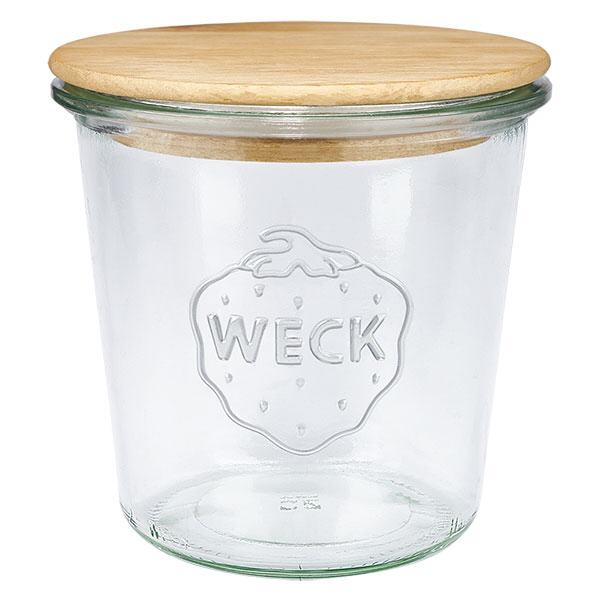 580ml WECK RR100 tumbler con coperchio di legno