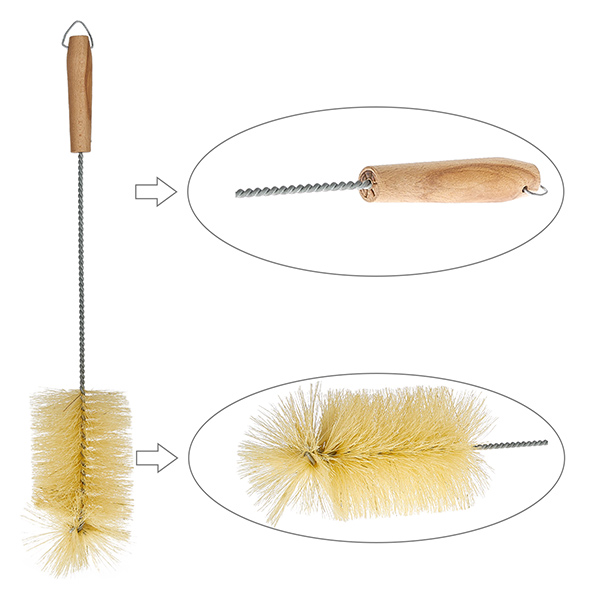 Spazzola per bicchieri con manico in legno per RR100