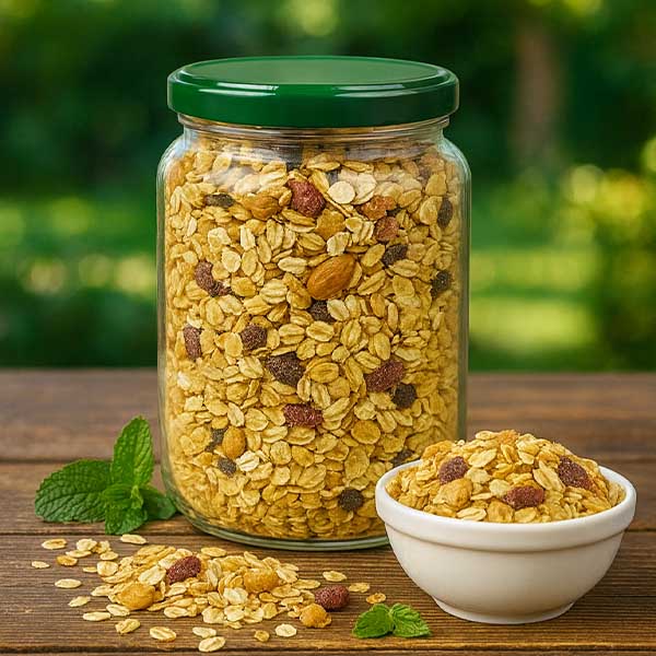 Barattolo rotondo da 795 ml + coperchio BasicSeal verde UNiTWIST