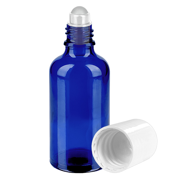 Flacone roll-on da 50 ml bianco STD BlueLine UT18/50