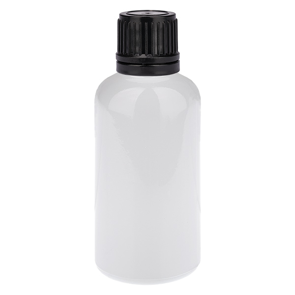 Flacone da 50 ml Tappo a vite da 11 mm nero Tappo di sicurezza WhiteLine UT18/50 Flacone da 50 ml Tappo a vite da 11 mm nero Tappo di sicurezza WhiteLine UT18/50