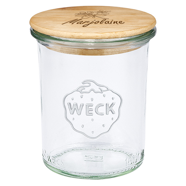 Cassetta in bois "Marjolaine" con rivestimento WECK 160ml Cassetta in bois "Marjolaine" con rivestimento WECK 160ml