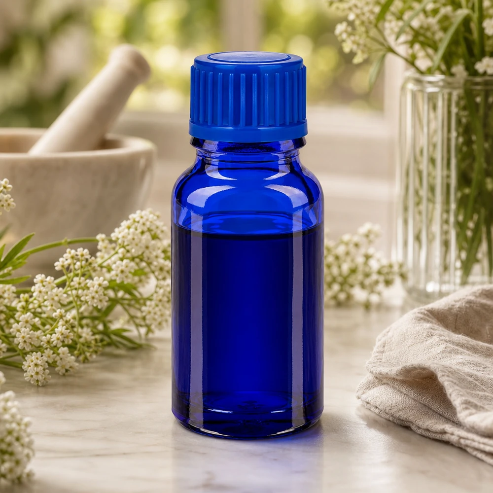 Flacone da 10ml 11mm SV blu STD BlueLine UT18/10 Flacone da 10 ml in vetro blu BlueLine con ampia apertura per un facile riempimento e pulizia