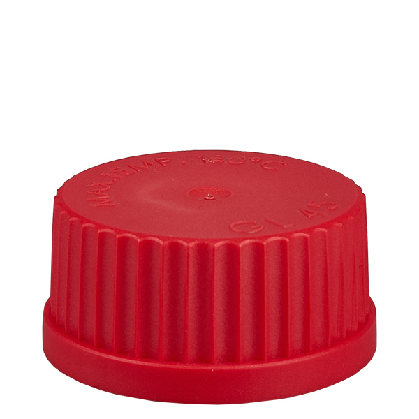 Tappo a vite - tappo GL 45 rosso Tappo a vite - tappo GL 45 rosso