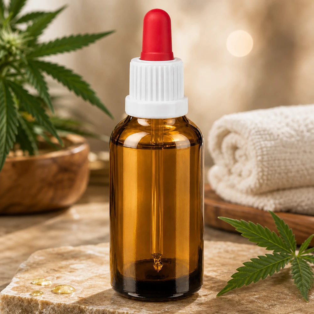 Bottiglia per pipette da 30 ml bianco/rosso OV BrownLine UT18/30 Flacone da farmacia da 30 ml in robusto vetro ambrato con tappo contagocce igienico bianco