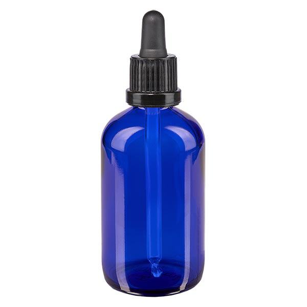 Bottiglia per pipette 100ml blu OV nero ApoGlas Bottiglia per pipette 100ml blu OV nero ApoGlas