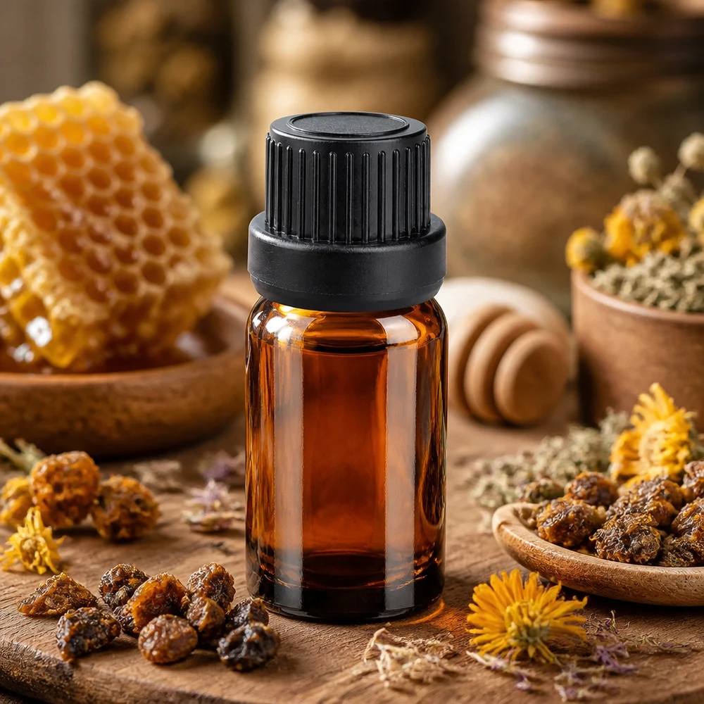 Bottiglia da 5ml 11mm SV nero OV BrownLine UT18/5 Flacone in vetro ambrato di alta qualità da 5 ml con protezione UV e tappo a vite nero per cosmetici naturali