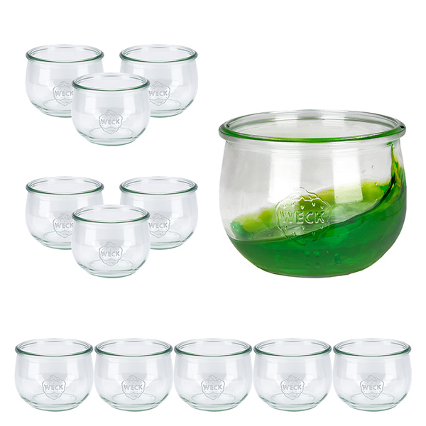 Set di 12 vasi Weck da 580 ml con tulipano 1/2L