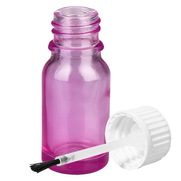 Flacone a pennello da 10ml PurpleLine UT18/10 standard bianco