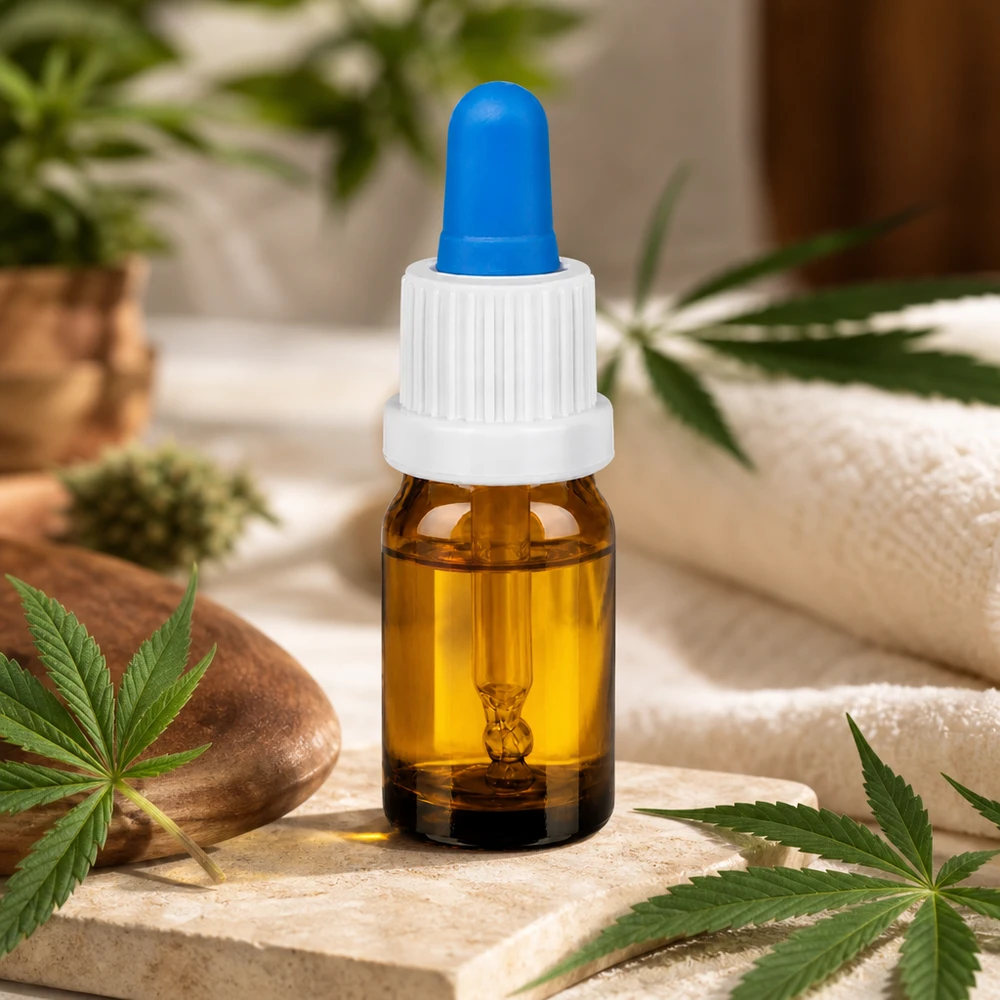 Bottiglia per pipette da 5 ml bianco/blu OV BrownLine UT18/5 Bottiglia per pipette da 5 ml in vetro ambrato di prima qualità con design ergonomico per un utilizzo ottimale