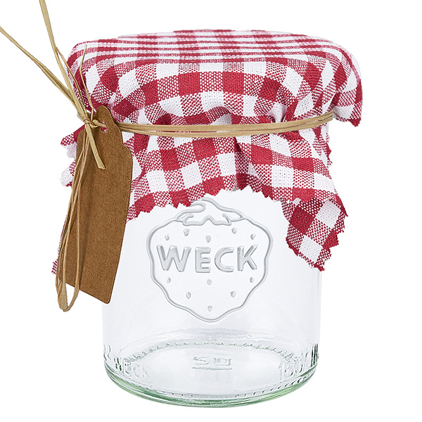 Centrino per gioielli in tessuto a quadretti bordeaux 12 cm quadrati