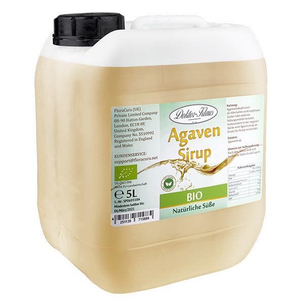 5000ml di sciroppo d'agave biologico Doktor-Klaus