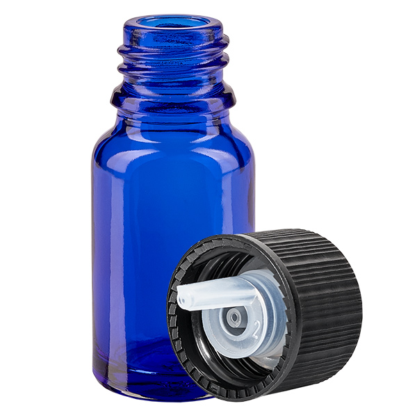 Flacone contagocce da 10ml 1mm nero STD BlueL. UT18/10