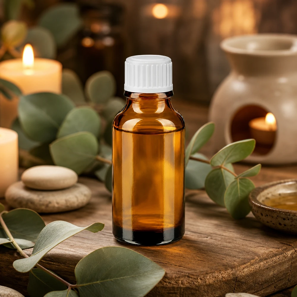 Bottiglia da farmacia marrone da 20ml. SV STD bianco/11mm ApoGlas Piccola boccetta di vetro marrone da 20 ml con tappo di sicurezza bianco a prova di bambino per oli essenziali