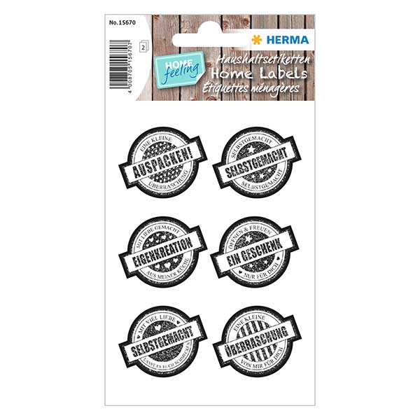 Adesivo "Regalo" (12 adesivi con glitter) ø34mm