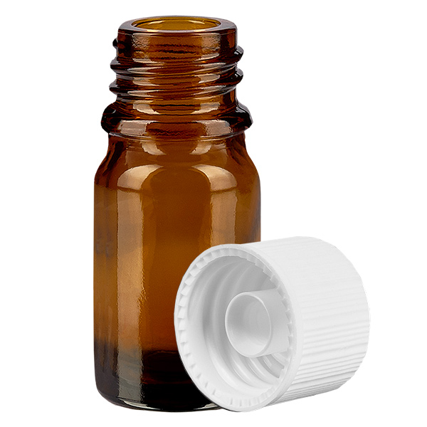 Bottiglia da 5ml 11mm SV bianco STD BrownLine UT18/5