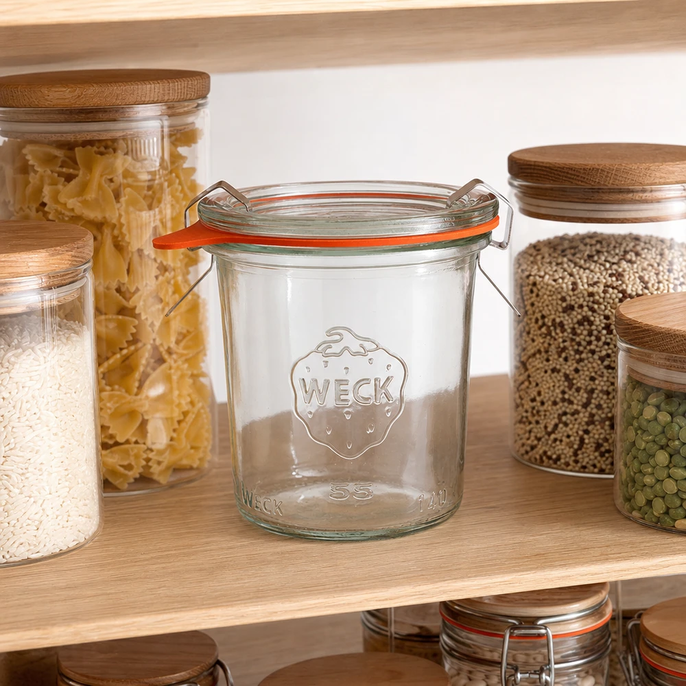 WECK 140ml RR60 barattolo in dispensa con pasta riso e legumi per la conservazione degli alimenti