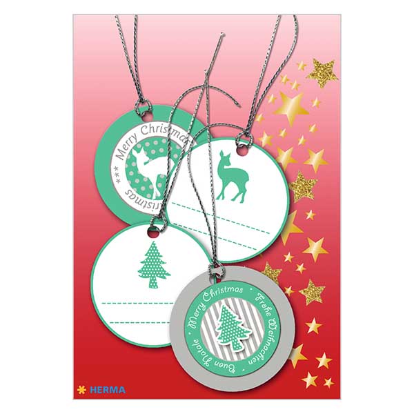 Ciondolo verde fulvo (4 pezzi) con brillantini 3D