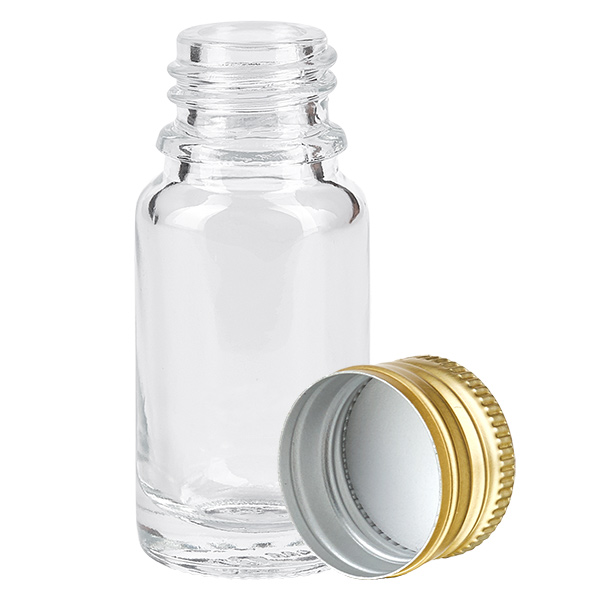 Bottiglia da 10ml 11mm SV alluminio oro STD ClearL. UT18/10