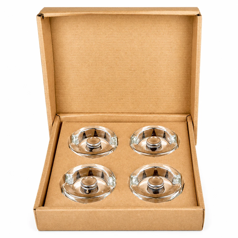 Pesi in vetro per fermentazione con manico set di 4 UNiTWIST Pesi in vetro per fermentazione con manico set di 4 UNiTWIST in confezione regalo di cartone marrone