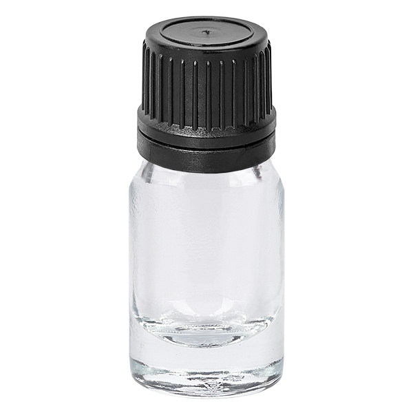 Flacone contagocce da 5 ml 1 mm nero OV ClearLine UT18/5
