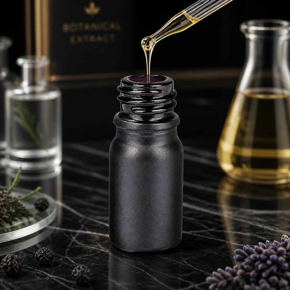 Flacone farmaceutico da 5 ml BlackLine UT18/5 UNiTWIST Flacone da farmacia ricaricabile da 5 ml BlackLine UT18/5 UNiTWIST per il confezionamento di cosmetici sostenibili