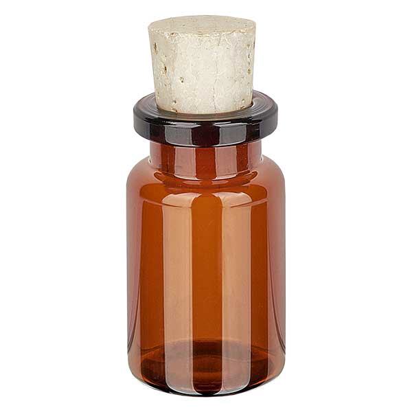 Bottiglia in vetro ambrato 5ml con tappo 11/14mm