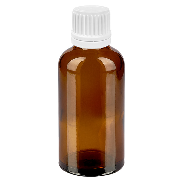 Flacone contagocce da 50 ml 0,7 mm bianco OV BrownLine UT18/50