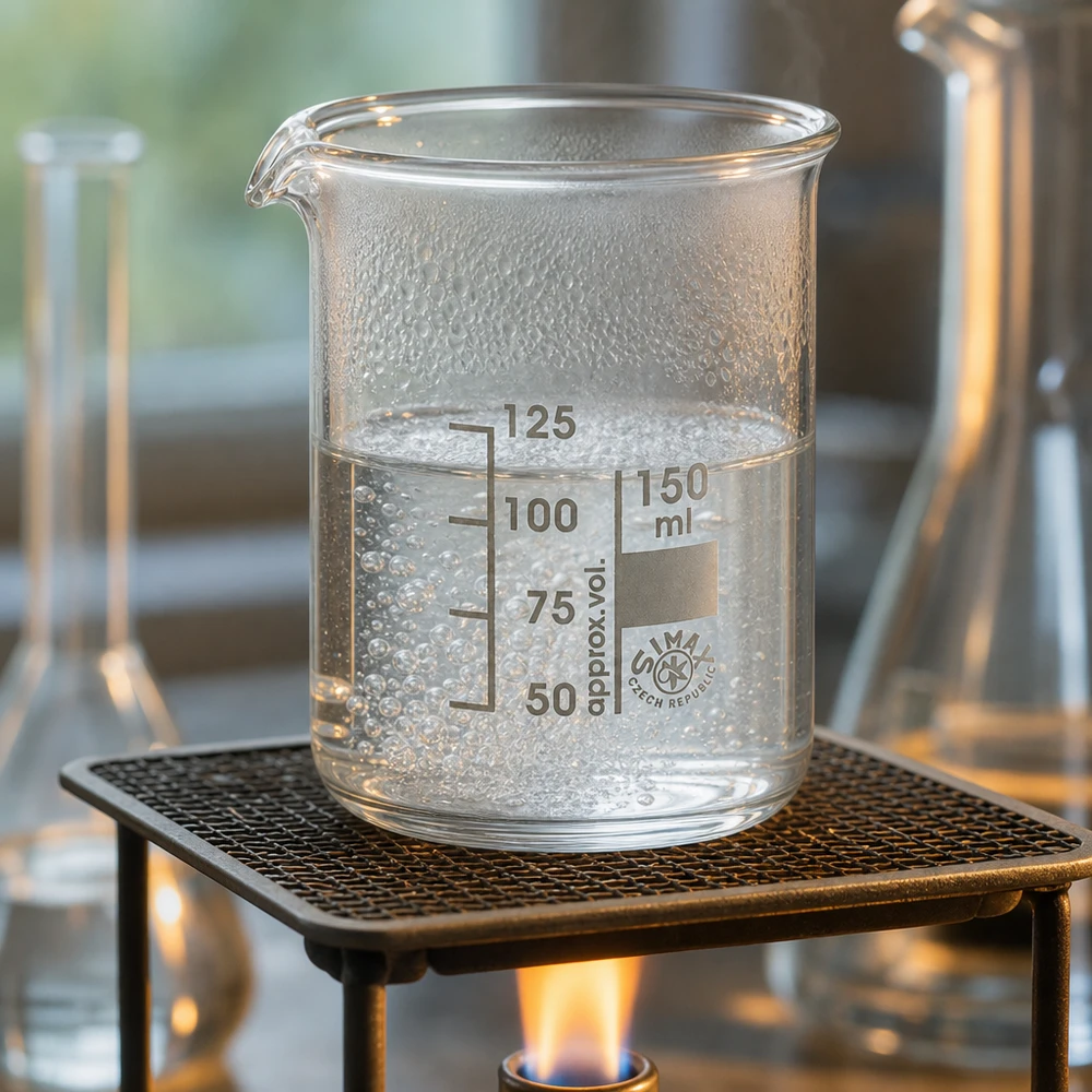 Bicchiere graduato da 150 ml di forma bassa in vetro borosilicato di alta qualità per misure precise