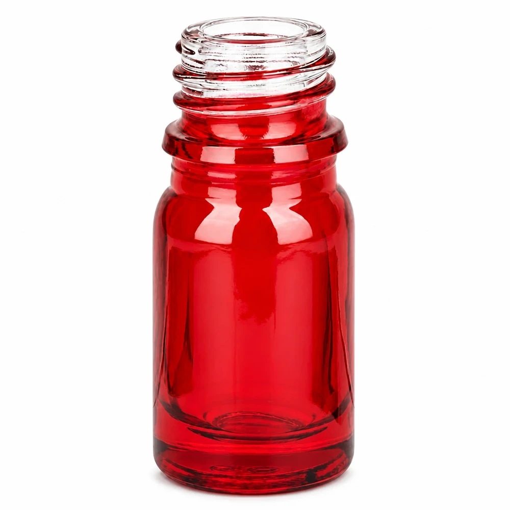 Flacone farmaceutico da 5 ml RedLine UT18/5 UNiTWIST Flacone rosso compatto per farmaci da 5 ml con sistema UNiTWIST per farmacie e ambulatori