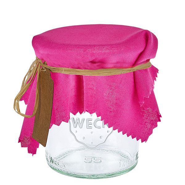 Centrino decorativo in tessuto rosa 15cm quadrato