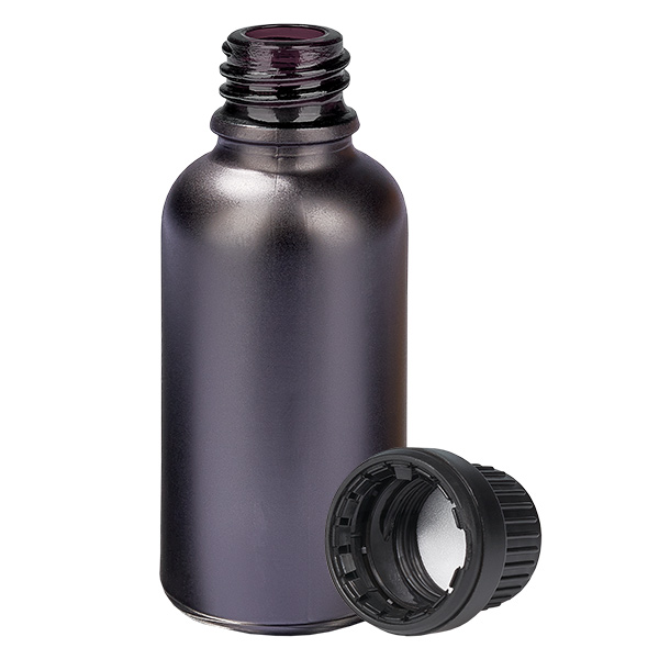 Bottiglia da 30ml 11mm SV nero OV BlackLine UT18/30