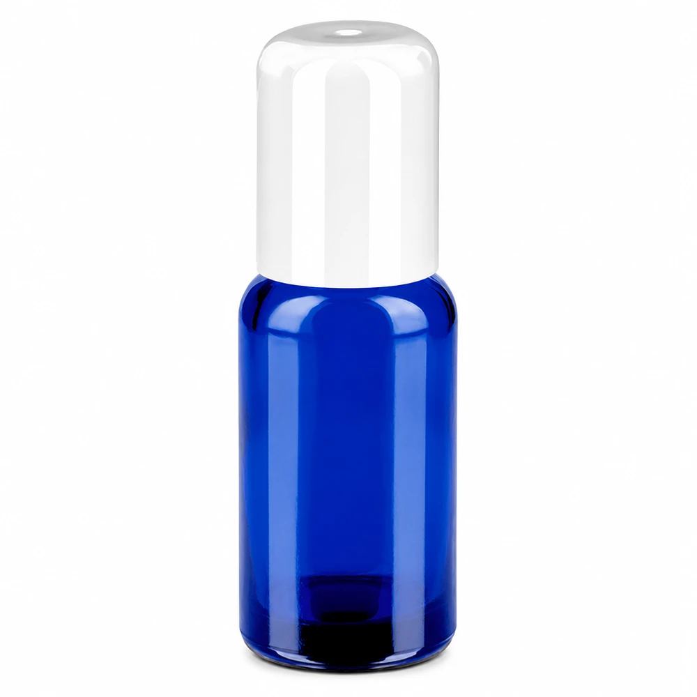 Flacone roll-on da 20 ml bianco STD BlueLine UT18/20 Flacone in vetro di alta qualità 20ml roll-on bianco STD BlueLine durevole e riutilizzabile